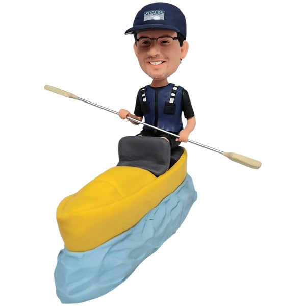 Custom Bobblehead in Kayak from Picture