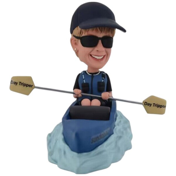 Female Bobblehead Custom in Kayak