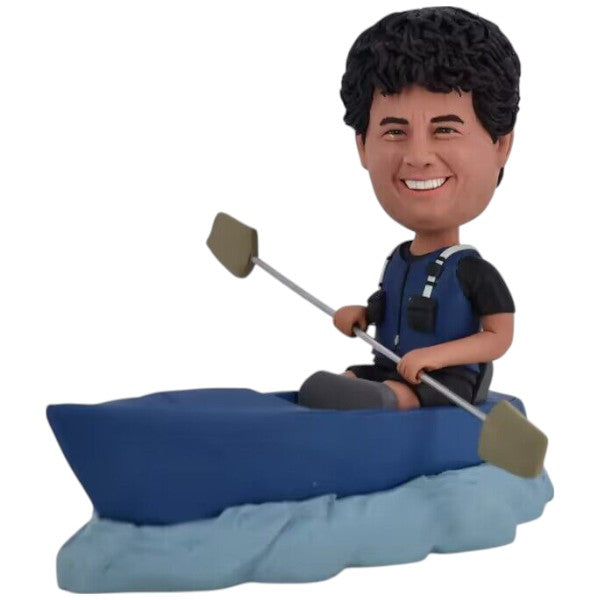 Custom Bobblehead in Kayak from Picture