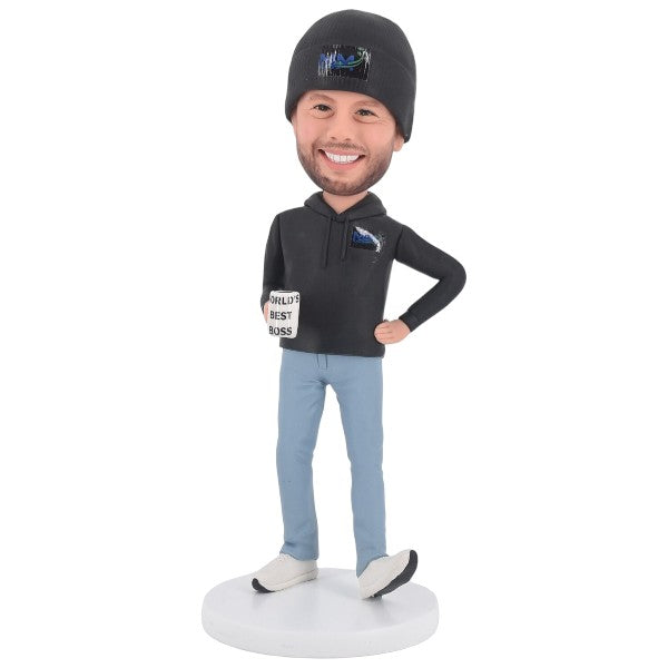 Boss Bobblehead custom with Coffee Mug CEO, Manager