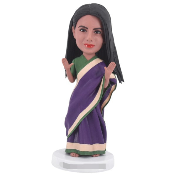 Indian Woman Bobblehead from photo