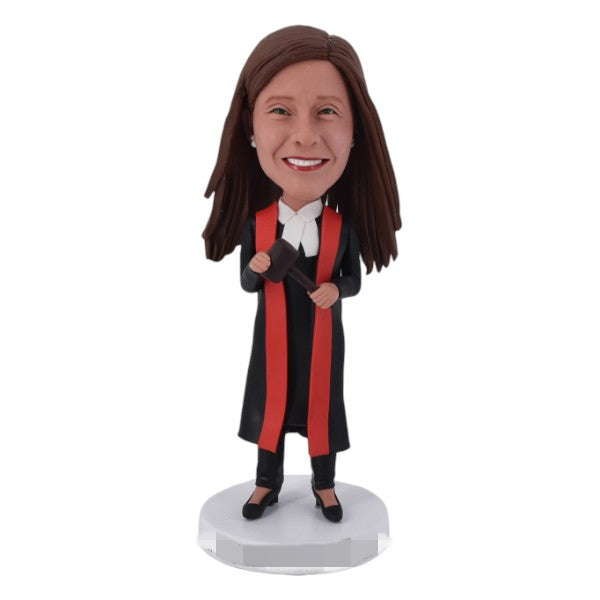 Personalized Canadian Judge bobblehead from picture