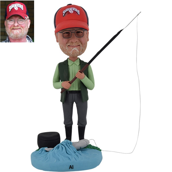 Fishing Bobble Head Fisherman