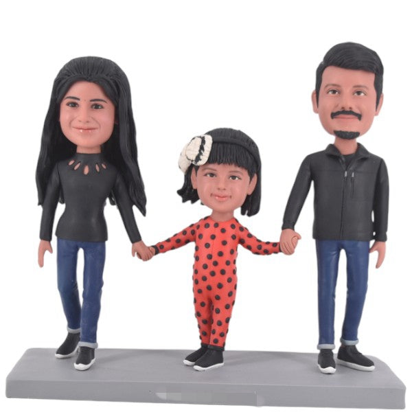 Custom Family Ladybug Miraculous themed Bobblehead adorable figurine