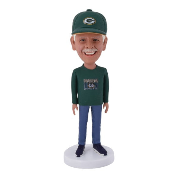 Custom Green Bay Packers Bobble head with logo