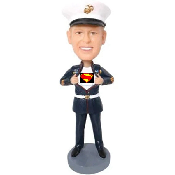 Custom Superman Superhero Police Bobblehead