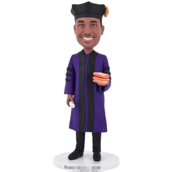 Custom Graduation Bobblehead with Jelly Sandwich