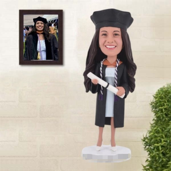 Graduation bobblehead custom graduate from photo