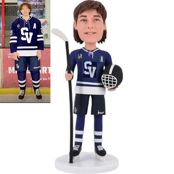 Custom Hockey Bobblehead Based on Photo