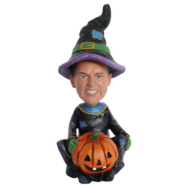Halloween Bobblehead Custom Pumpkinman holding pumpkin
