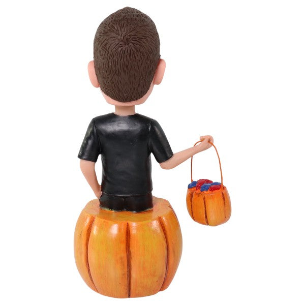 Halloween Pumpkin Bobblehead Custom Pumpkinman