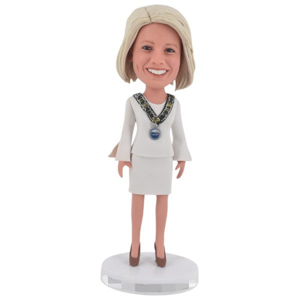 Mayor bobblehead Custom with chain of office