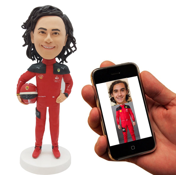 Custom Race Car Driver Bobblehead