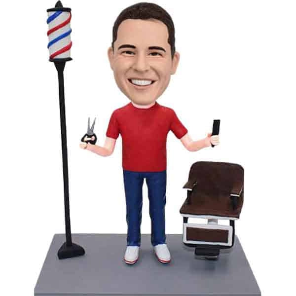 Custom Hairdresser bobblehead Barber