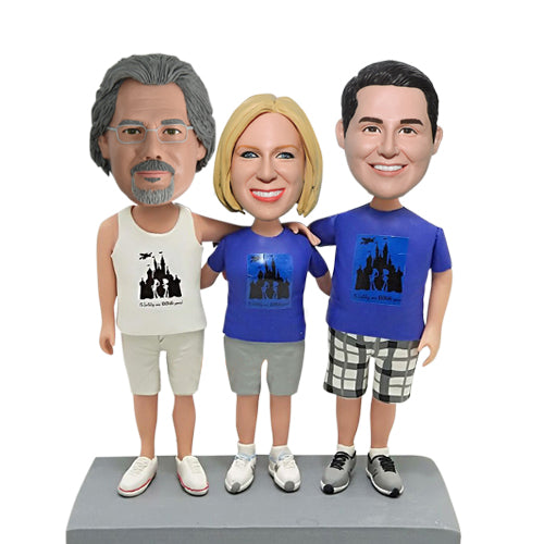 Triple Bobbleheads Custom three person