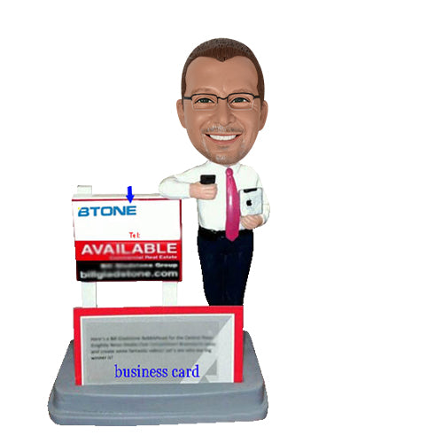 Card Holder Custom bobblehead from Your Photo