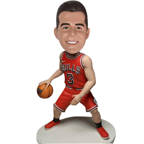 Personalized Bulls Bobblehead Basketball