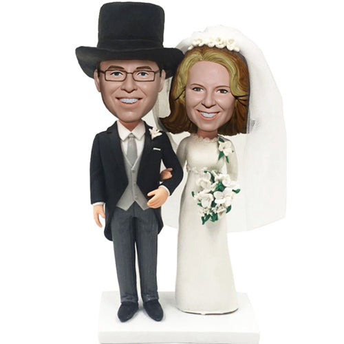 Vintage Wedding Bobbleheads for anniversary