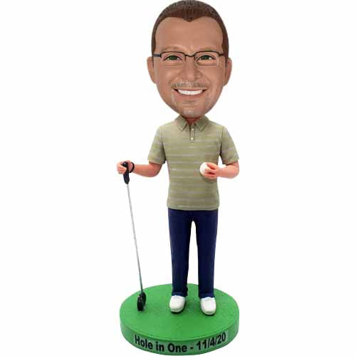 Custom Golfer Handmade Bobbleheads