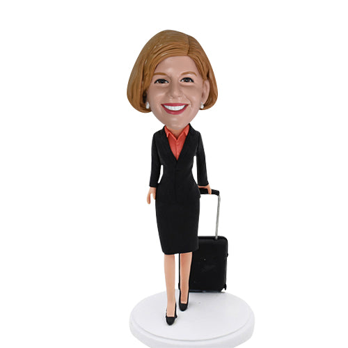 Airline Stewardess Custom Bobbleheads