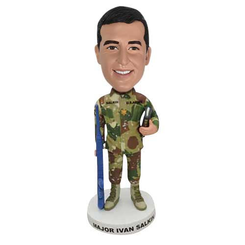 Custom Military Bobblehead Soldier