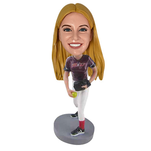 Bobblehead Personalized Softball Catcher