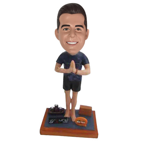 Yoga Instructor Bobblehead Doll