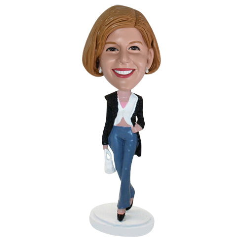Shopping Lady Custom Bobbleheads