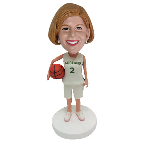 Female Bobblehead Custom Basketball
