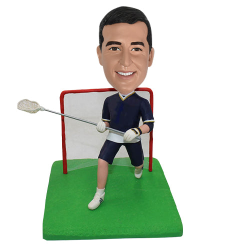 Customized Lacrosse Bobblehead Player