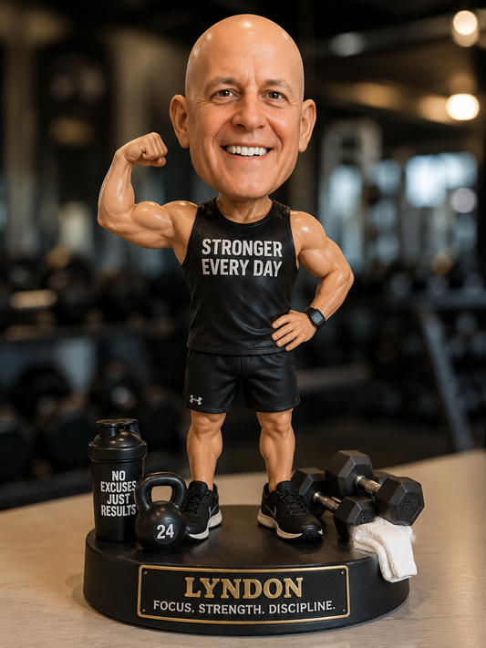 Custom Gym Bobblehead need by Aug 6th