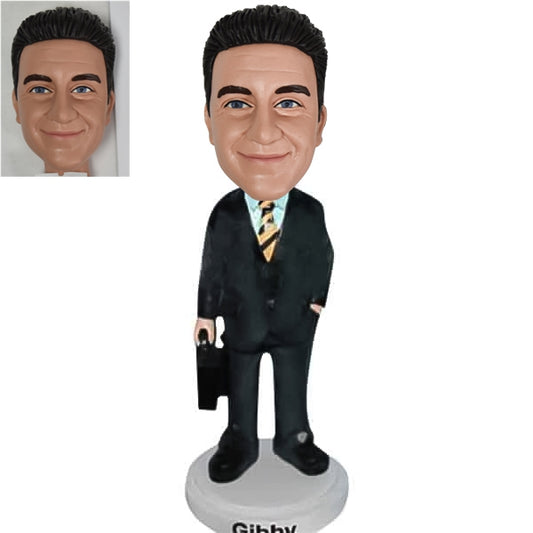 Custom Bobblehead with suitcase