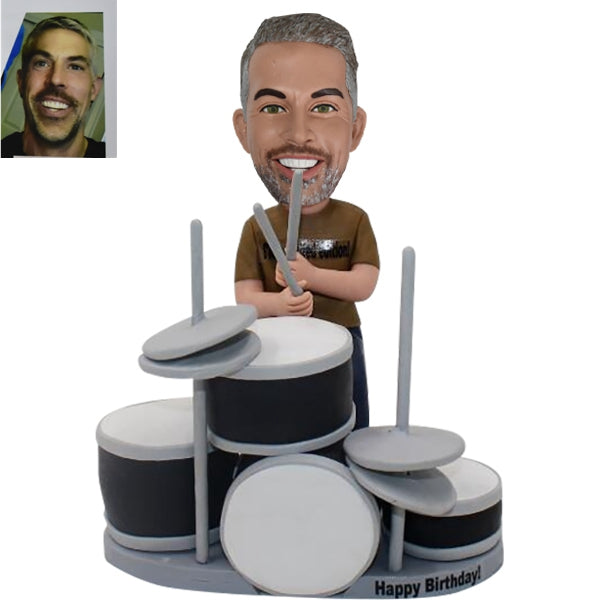 Personalized Drummer Bobble Head