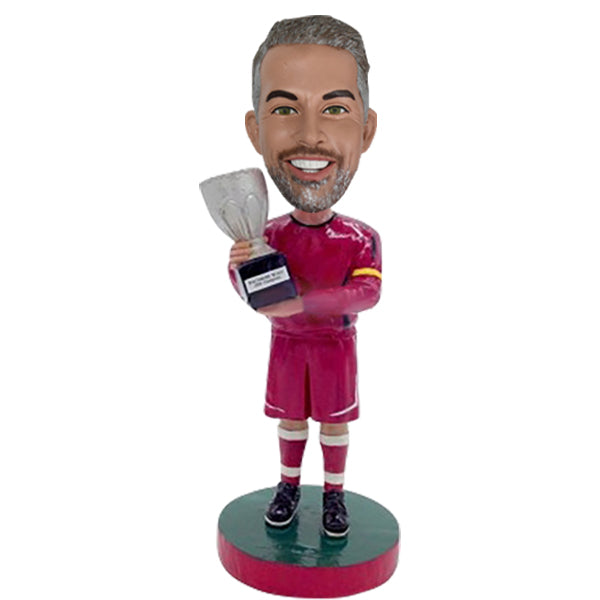 Sports Bobblehead holding Trophy Cup