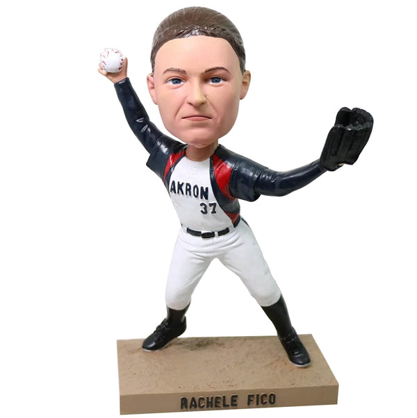 Custom Baseball Pitcher Bobblehead