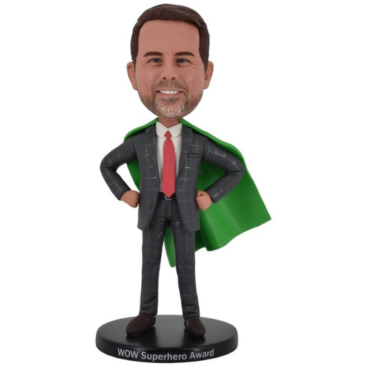 Business Man Bobblehead custom with cape