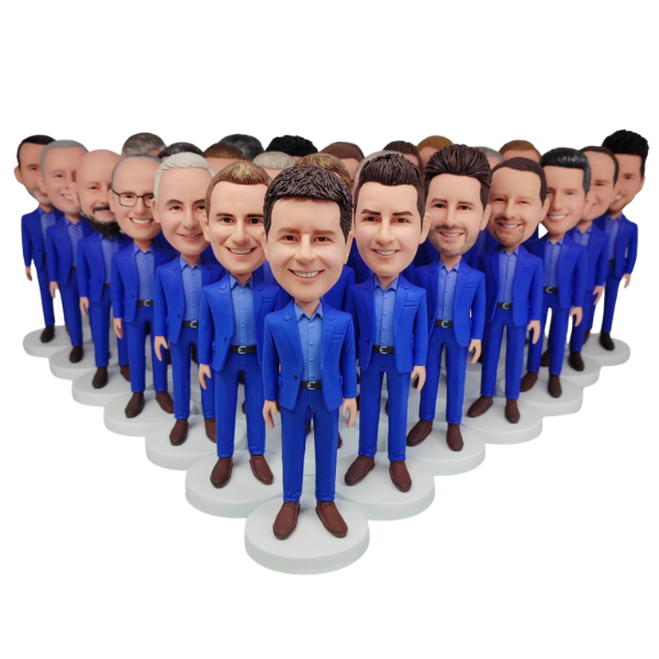 Custom Bulk Bobbleheads for weddings, anniversaries, teams and sports events