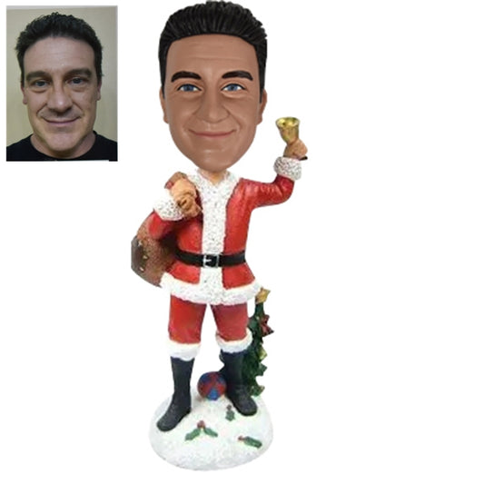 Funny Santa Claus Bobblehead with a Bell