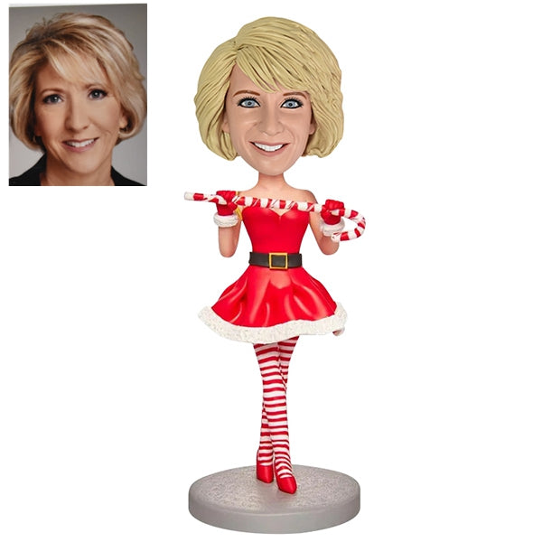 Personalized Christmas Party Costume Bobblehead from Photo