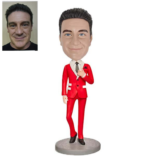 Custom Christmas Bobblehead for Businessman