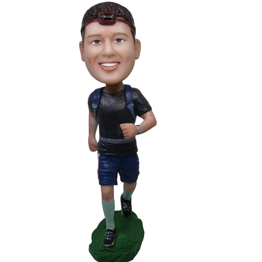 Custom Hiker Bobblehead Hiking with backpack