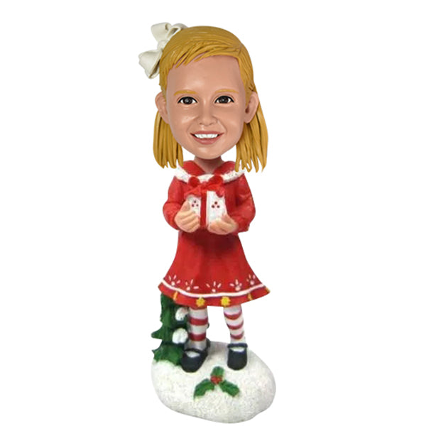 Custom Cute Christmas Bobblehead Doll