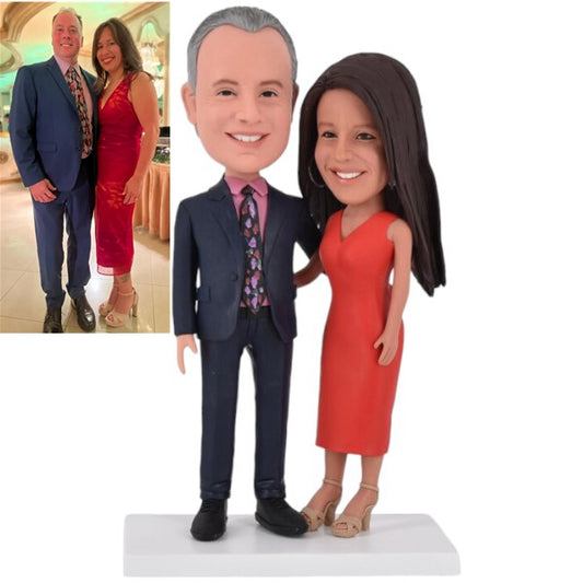 Couple Anniversary Bobblehead from Picture