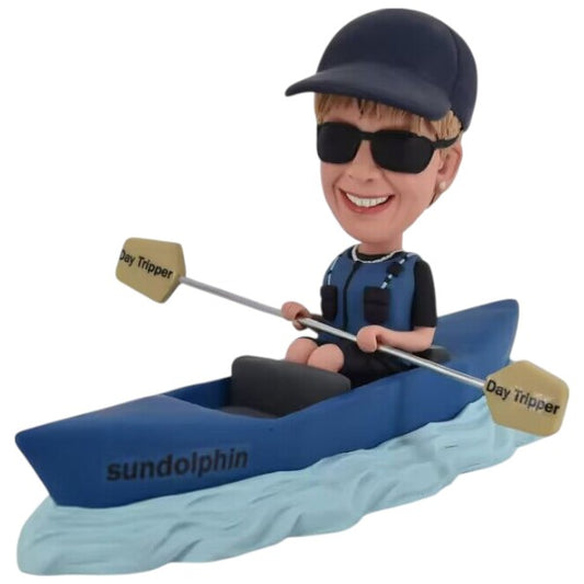 Female Bobblehead Custom in Kayak