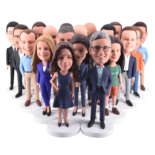 Custom Bulk Bobbleheads for weddings, anniversaries, teams and sports events