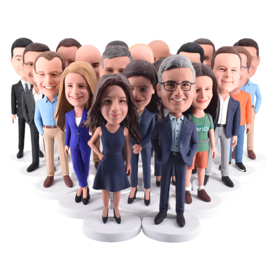 Custom Bulk Bobbleheads for weddings, anniversaries, teams and sports events