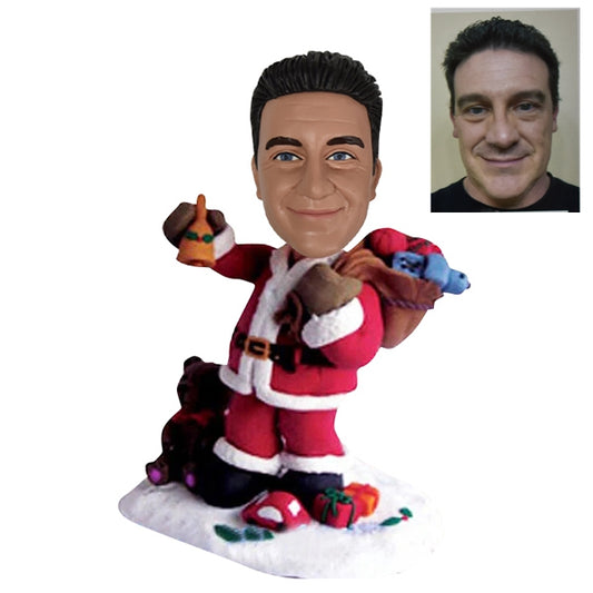 Santa Claus Bobblehead Packed with Presents