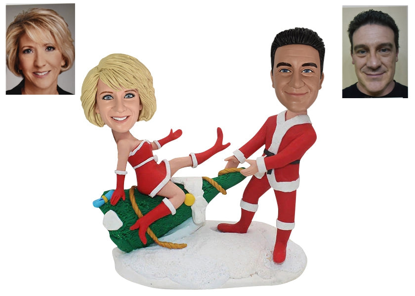 Personalized Bobblehead for Couples Christmas