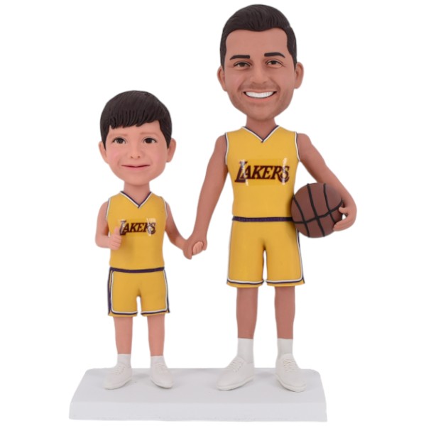 Custom Father and Son Bobblehead for Father’ s Day