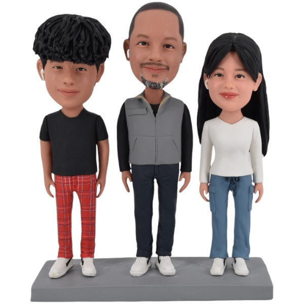 Custom Group Bobblehead for Three Person